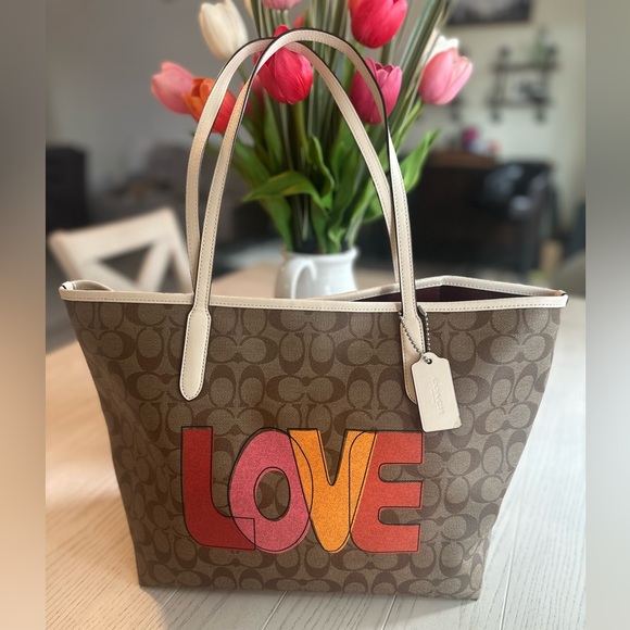 Coach Limited Edition “LOVE” Tote - Picture 1 of 7